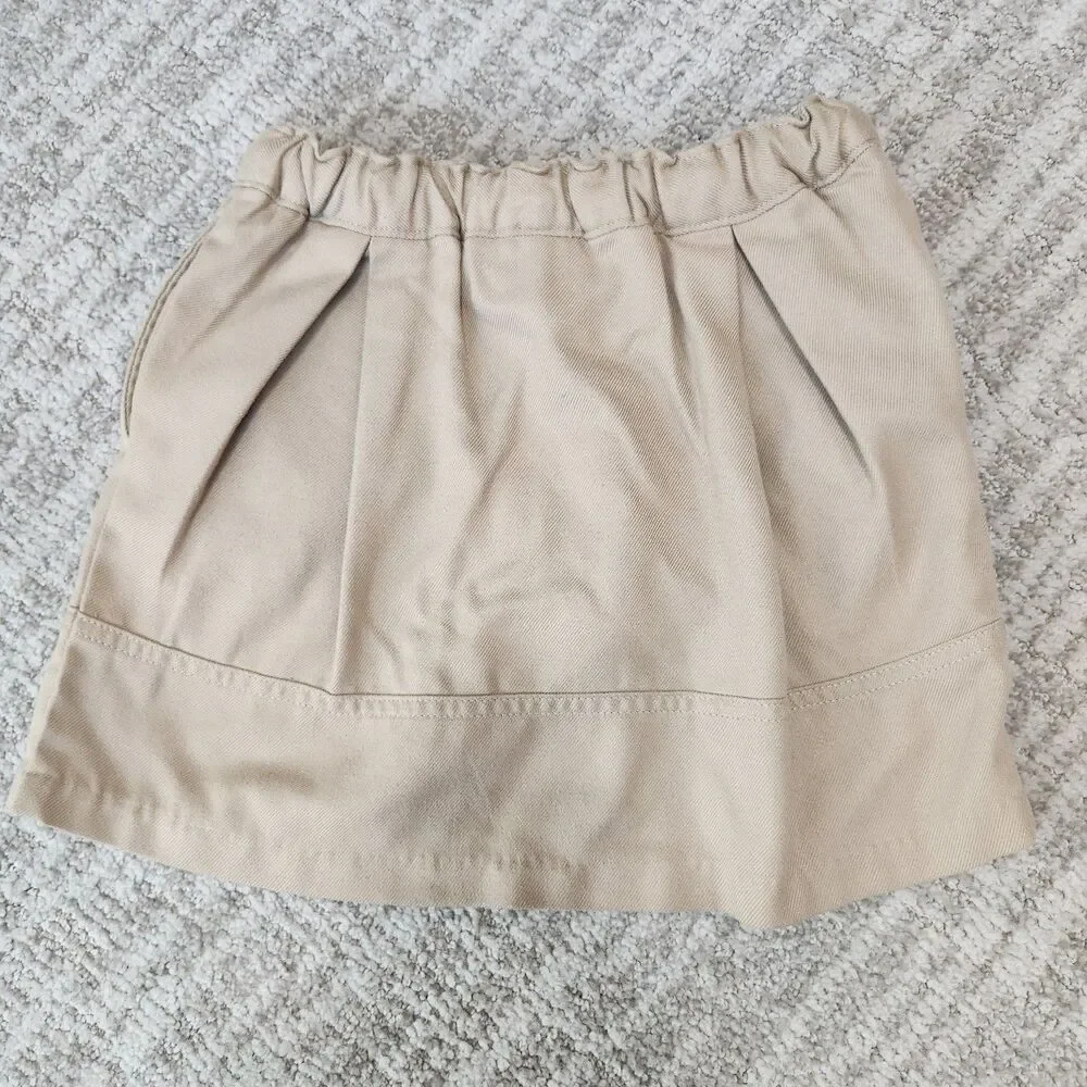 Lands' End girl's uniform skort khaki size 4